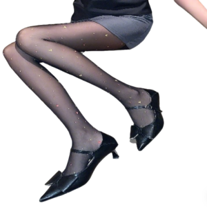 Colorful Heart Print Stockings （2503）