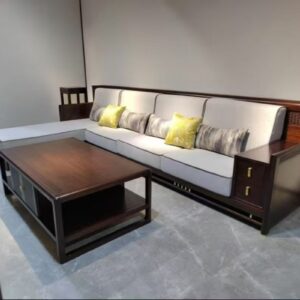 Solid Wood Fabric Sofa