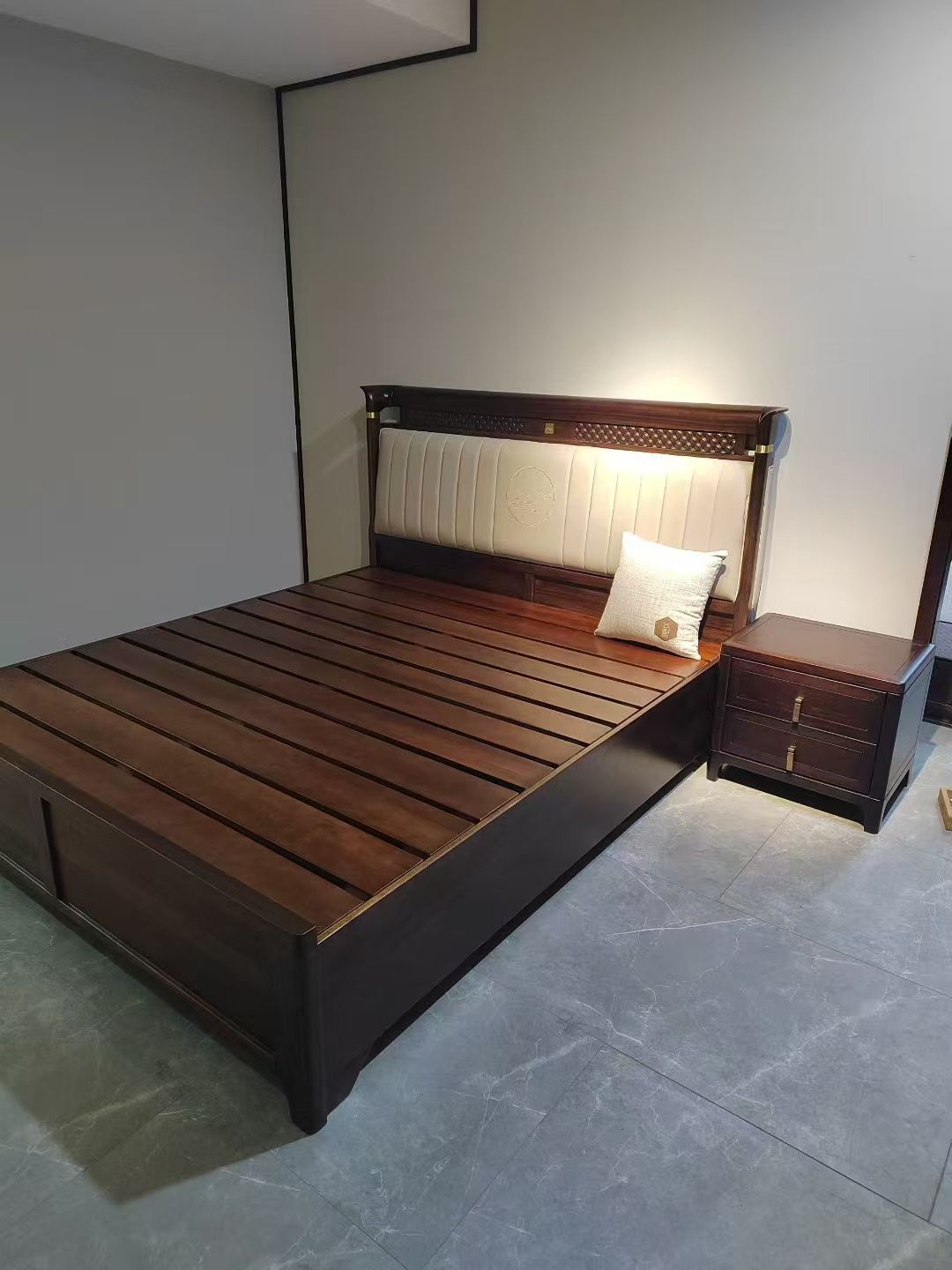 Solid Wood Bed
