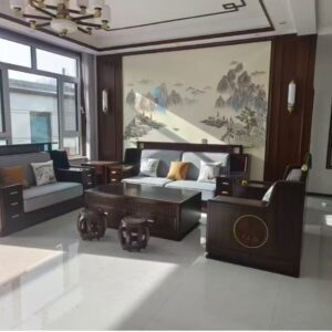 Solid Wood Fabric Sofa