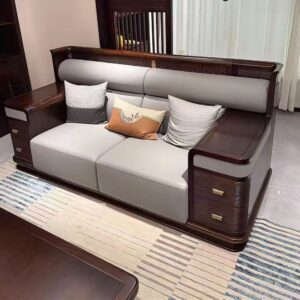 Solid Wood Fabric Sofa