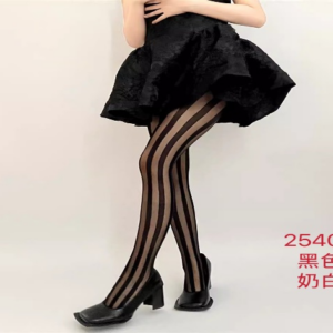 Watermelon Stripe Black Socks(2540)