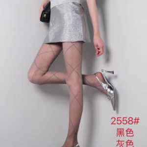 Silver Yarn Large Diamond Sheer Tights（2558）