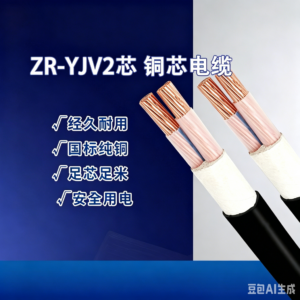 Zhuhai  ZR‑YJV 2‑Core Copper Core Cable