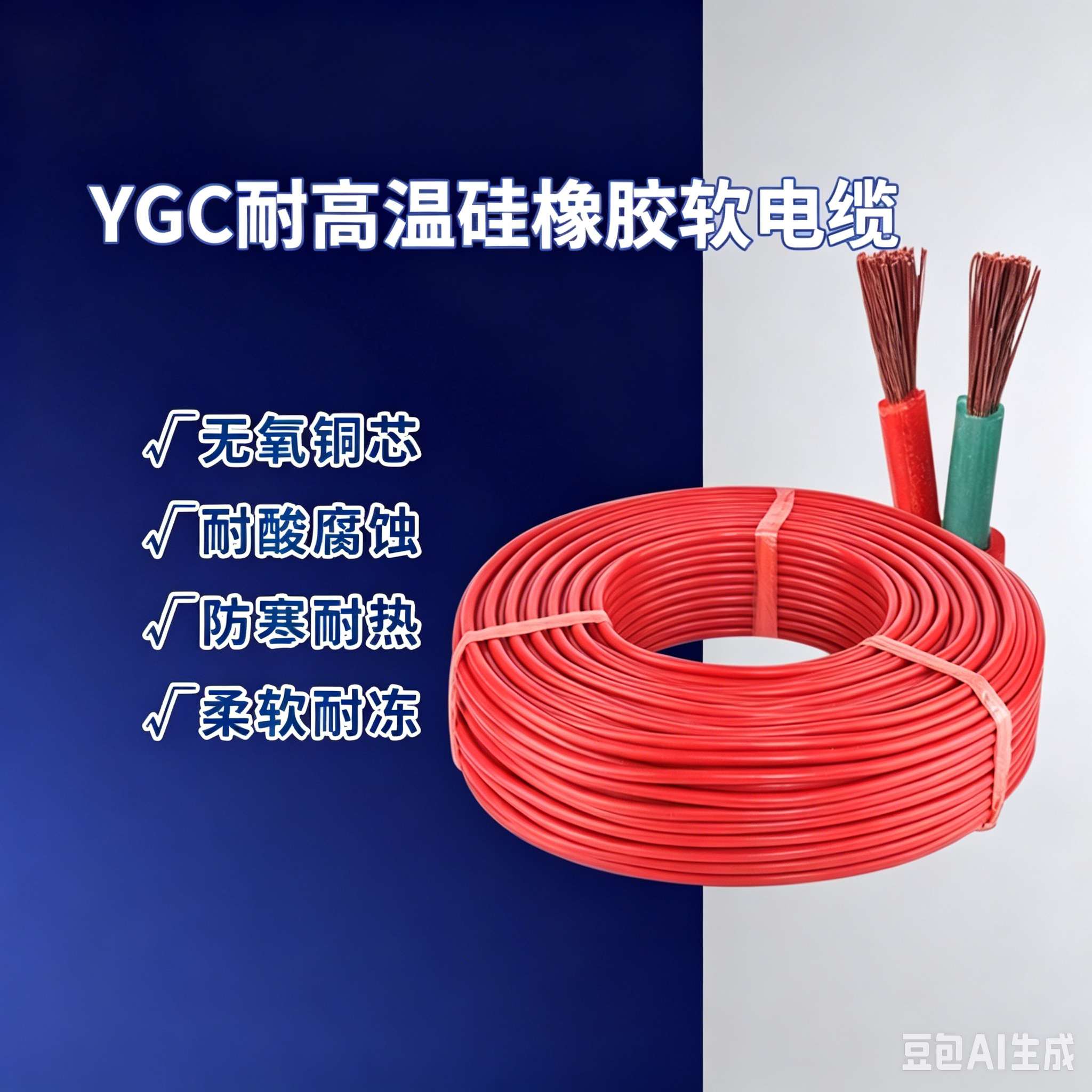 Zhuhai YGC High‑Temperature‑Resistant Silicone Rubber Flexible Cable