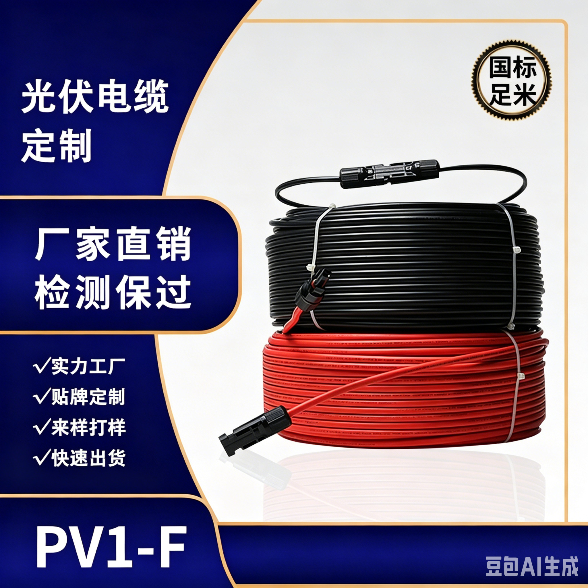 Zhuhai PV1‑F Customized PV Solar Cable