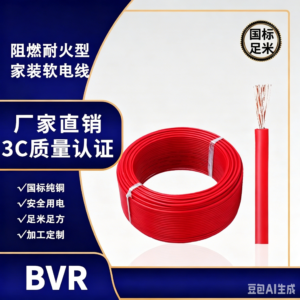 Zhuhai  BVR Flame‑Retardant Fire‑Resistant Flexible House Wiring Cable
