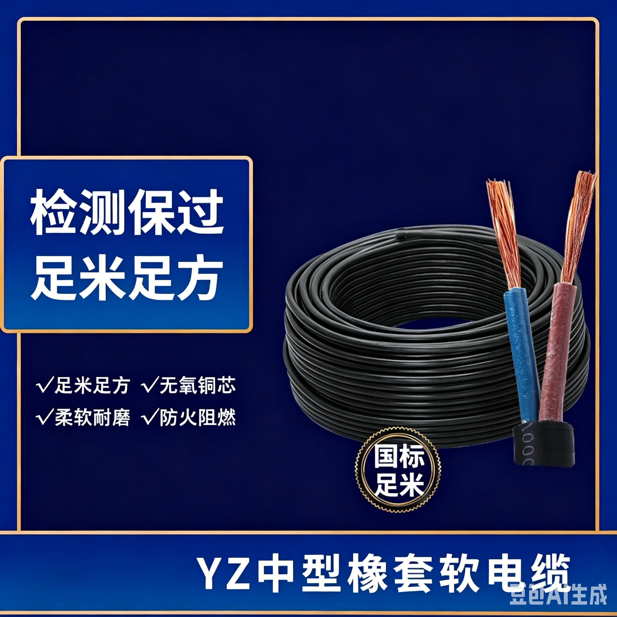 Zhuhai YZ Medium‑Duty Rubber‑Sheathed Flexible Cable